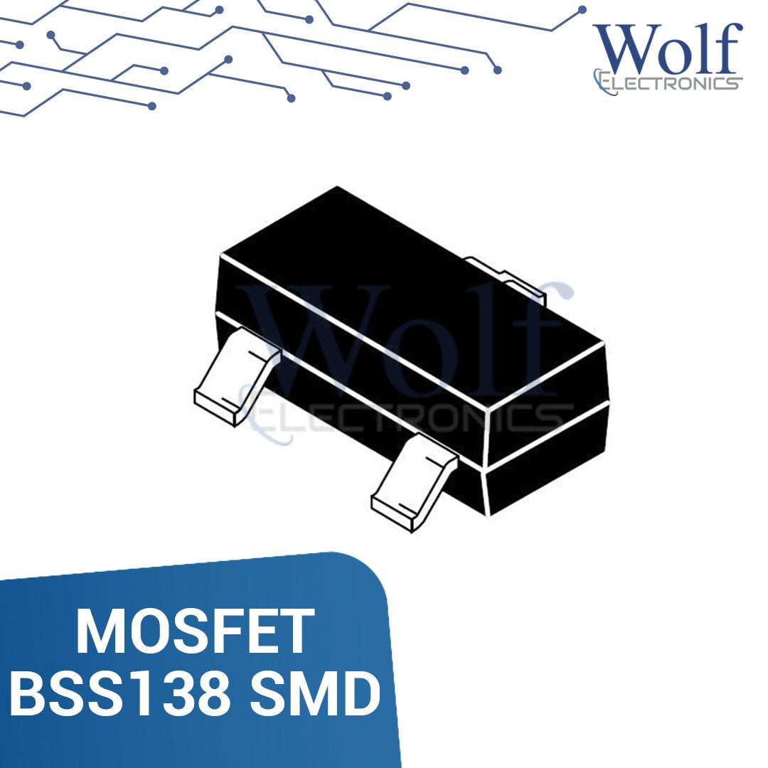MOSFET BSS138 SMD 50V 0.22A. Wolf Electronics – WOLF ELECTRONICS IT