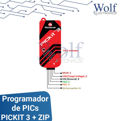 Programador de PICKIT 3 + ZIP