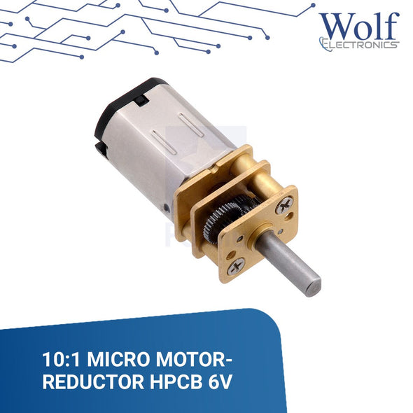 10:1 Micro Motor Reductor HPCB 6V Pololu