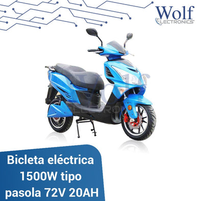 Bicleta eléctrica 1500W tipo pasola 72V 20AH