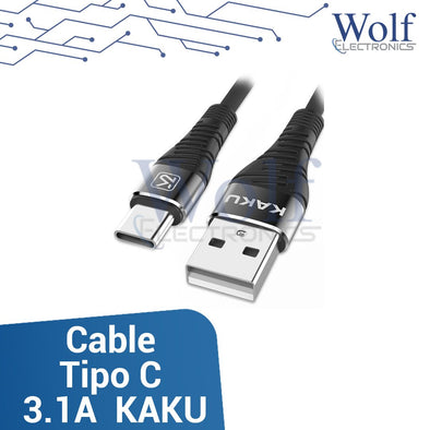 Cable para datos Tipo C 2.8A carga rápida KAKU-DC092 KSC-284
