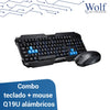 Combo teclado + mouse ergonómico Q19U alámbricos