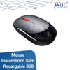 Mouse Inalámbrico Wireless Slim Recargable 360