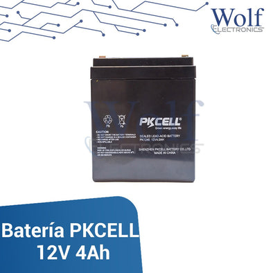 Bateria recargable lead acid PKCELL 12V 4Ah