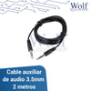 Cable auxiliar de audio 3.5mm 2 metros