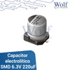 Capacitor electrolítico SMD 6.3V 220uF