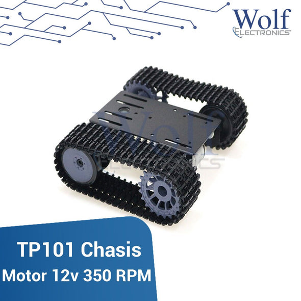 Chasis robot oruga tanque TP101 motor 12v 350 rpm