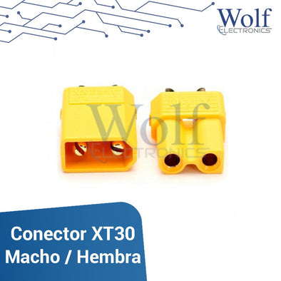 Conector XT30 macho hembra para lipo frone