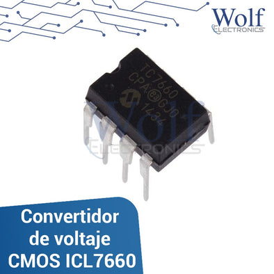 Convertidor de voltaje CMOS ICL7660