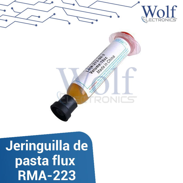 Jeringuilla de pasta flux RMA-223