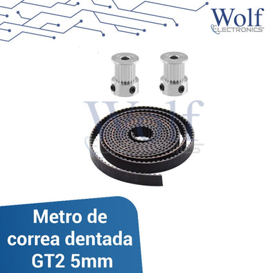 Metro de correa dentada GT2 5mm