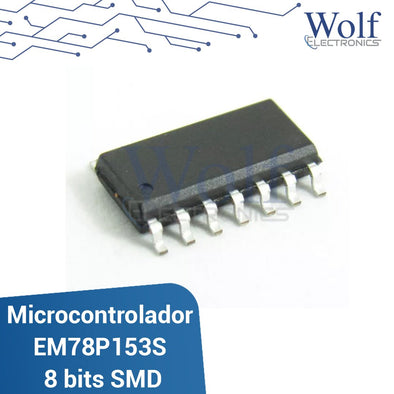 Microcontrolador EM78P153S 8 bits SMD