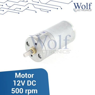 Motor con caja reductora 12 V DC 500 rpm 5.2x2.4mm