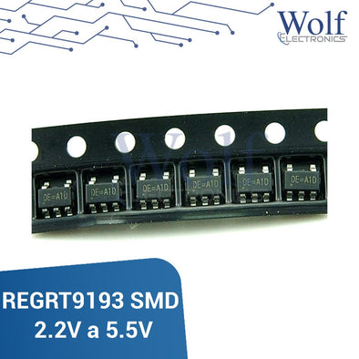 Regulador de Voltaje Variable RT9193 SMD 2.2V A 5.5V