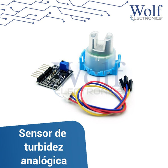 Sensor de Turbidez analogica y calidad de agua + tarjeta de acondicionamiento
