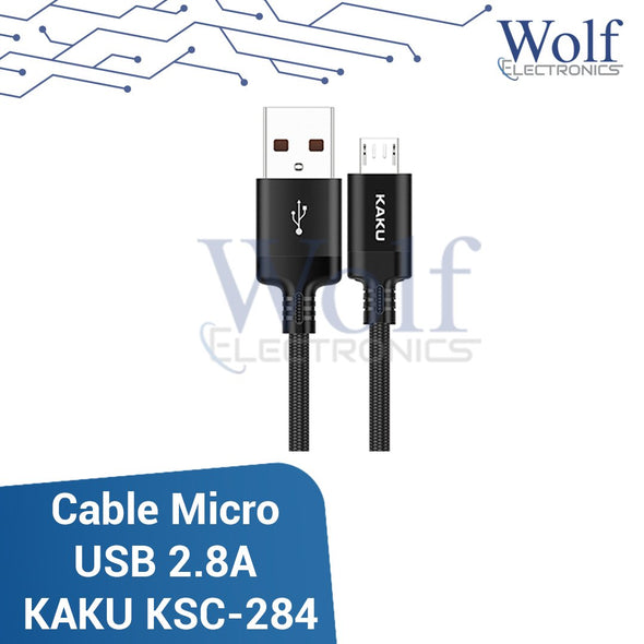 Cable para datos Micro USB 2.8A carga rápida KAKU KSC-284