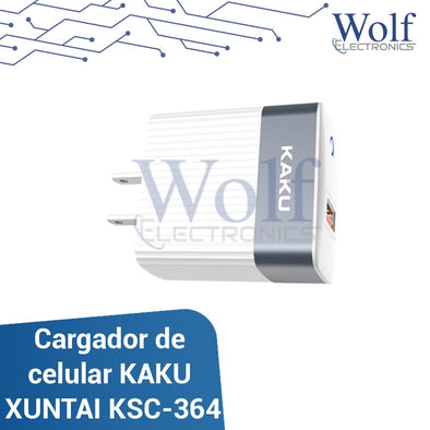 Cargador de celular 15W KAKU XUNTAI KSC-364