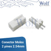 Conector Molex 2 pines 2.54mm