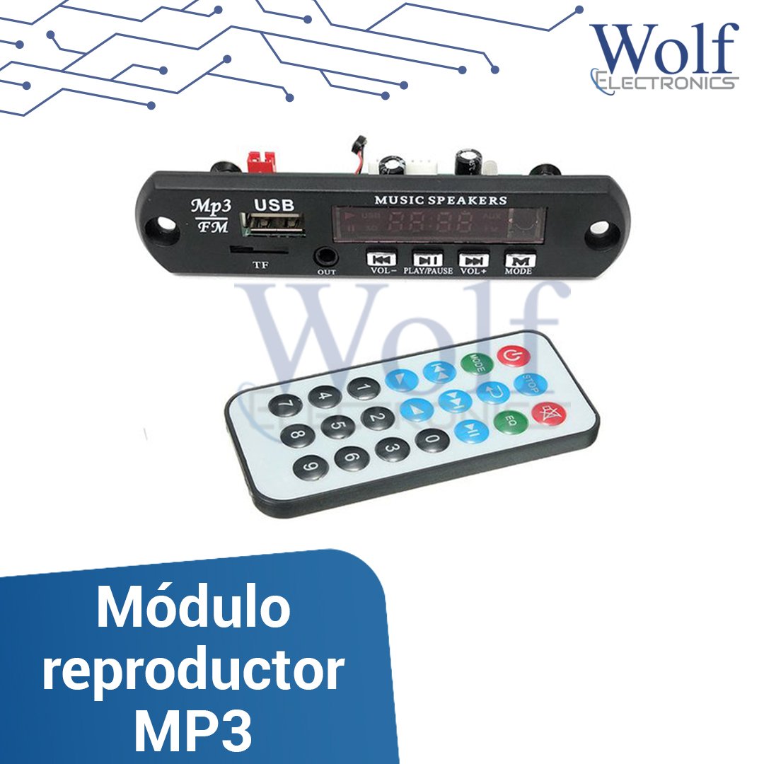 Modulo reproductor MP3 de audio 5V USB FM. Wolf Electronics – WOLF  ELECTRONICS IT