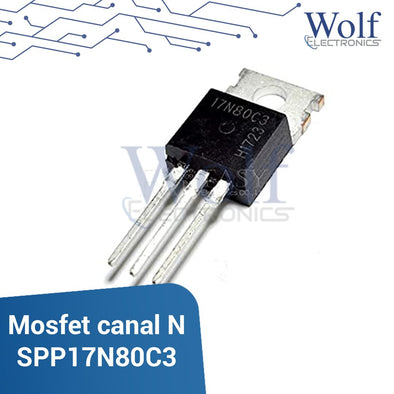 Mosfet canal N SPP17N80C3 800V 17A