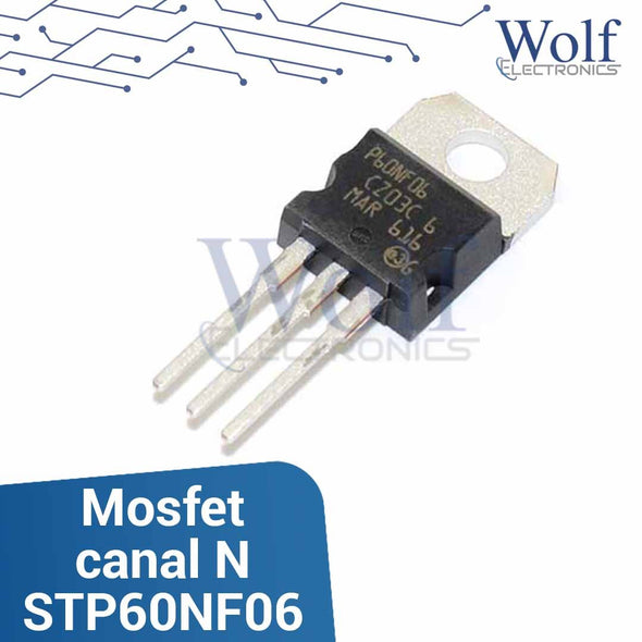 Mosfet canal N STP60NF06 60V 60A