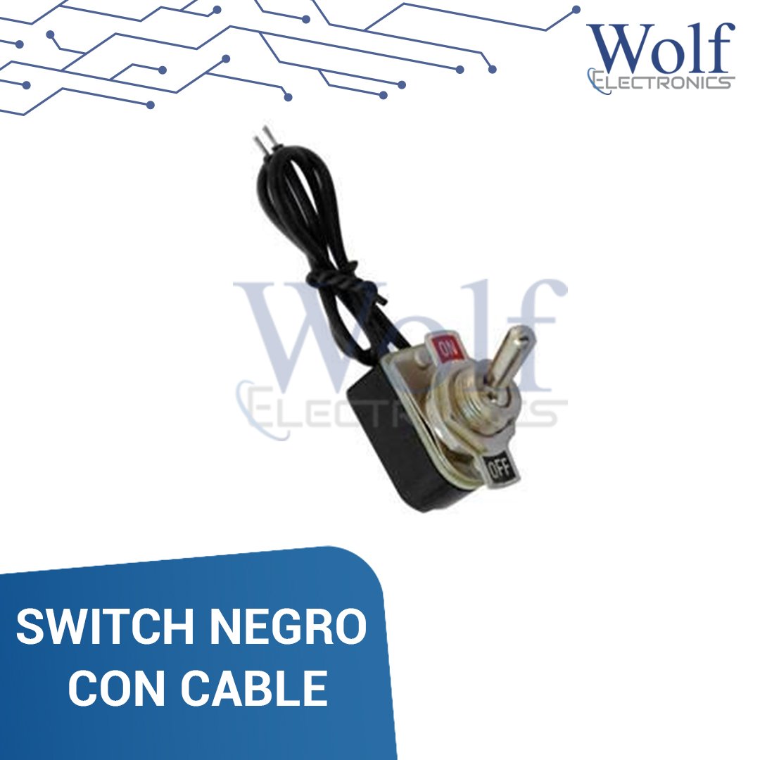 SWITCH NEGRO CON CABLE. Wolf Electronics – WOLF ELECTRONICS IT