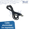 Cable de alimentación con enchufe suizo 2 metros