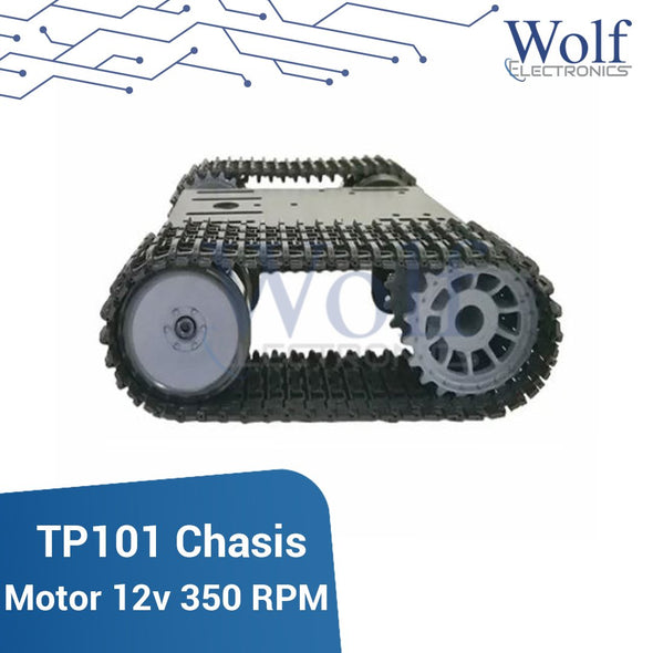 Chasis robot oruga tanque TP101 motor 12v 350 rpm
