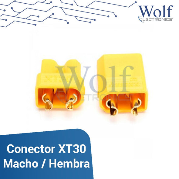 Conector XT30 macho hembra para lipo frone