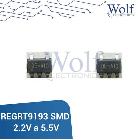 Regulador de Voltaje Variable RT9193 SMD 2.2V A 5.5V