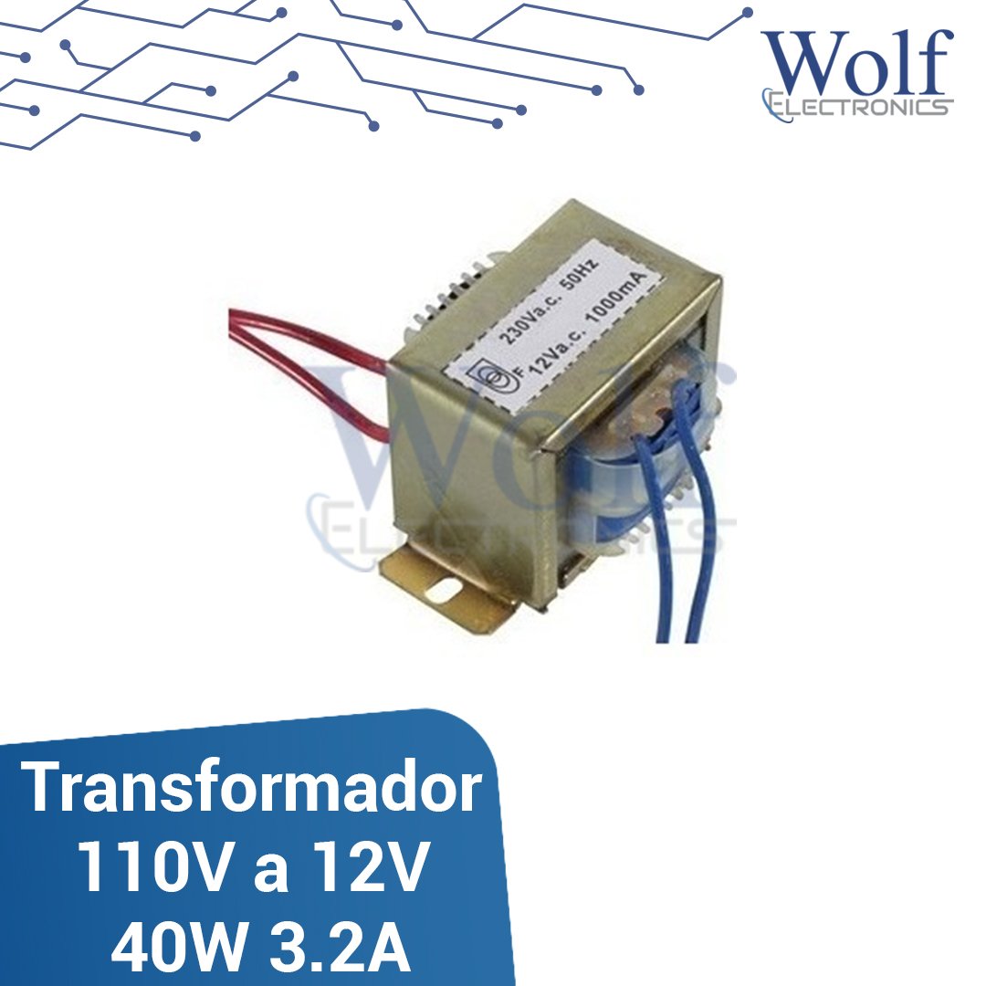 Transformador 110V-220V a 12 – 24 V de 2 Amp