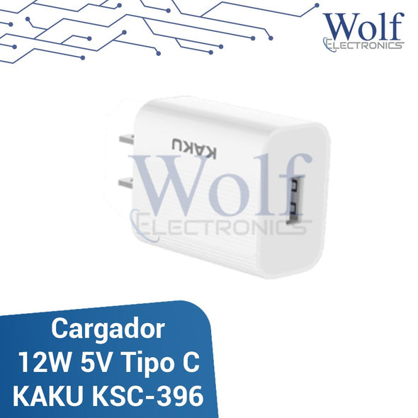 Cargador de celular 12W 5V con cable Tipo C KAKU KSC-396