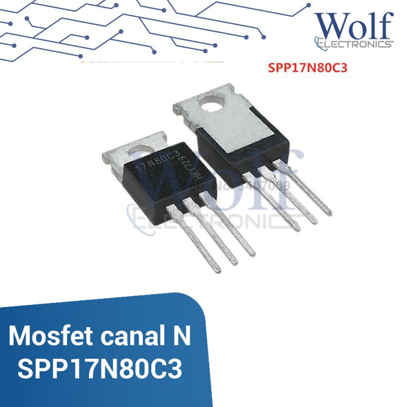 Mosfet canal N SPP17N80C3 800V 17A