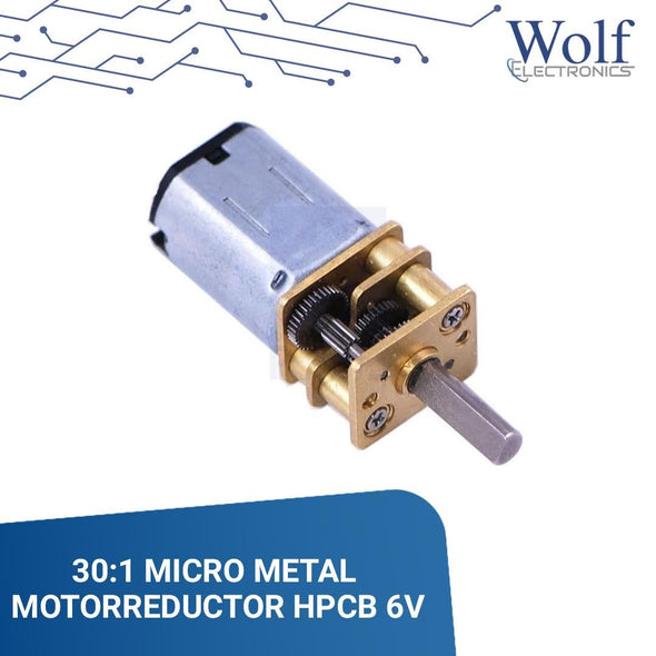 30:1 Micro motor reductor HPCB 6V pololu