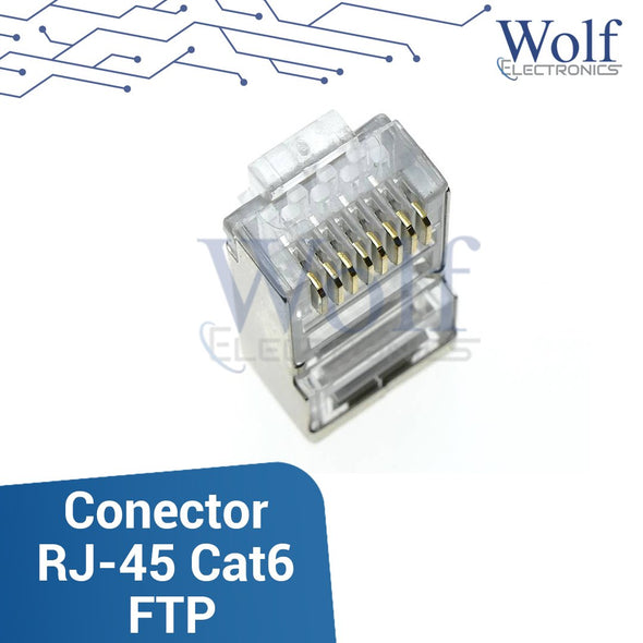 Conector RJ-45 Cat6 FTP