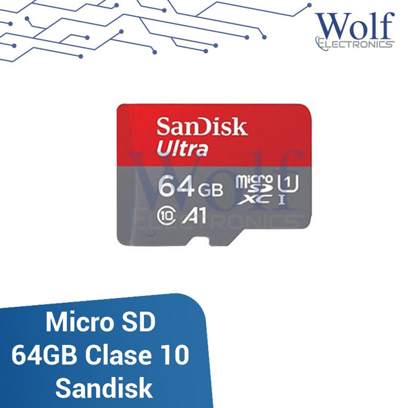 Micro SD 64GB Clase 10 Sandisk