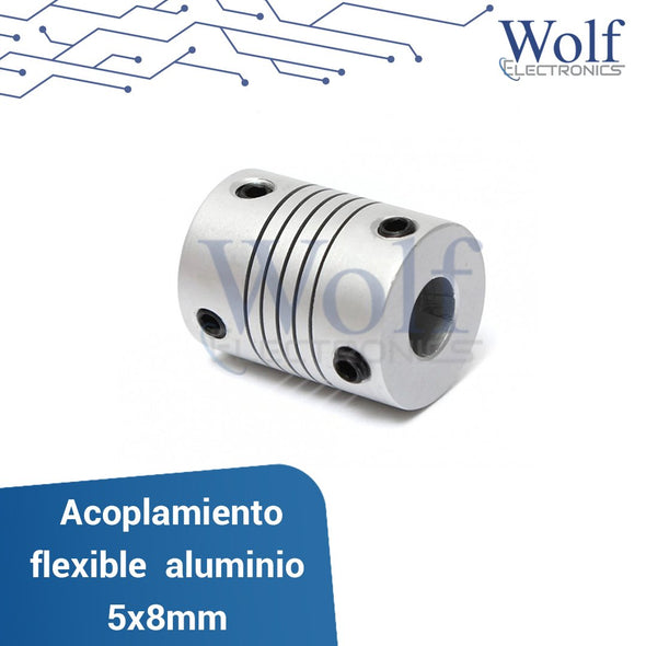 Acopladomiento flexible aluminio 5x8mm