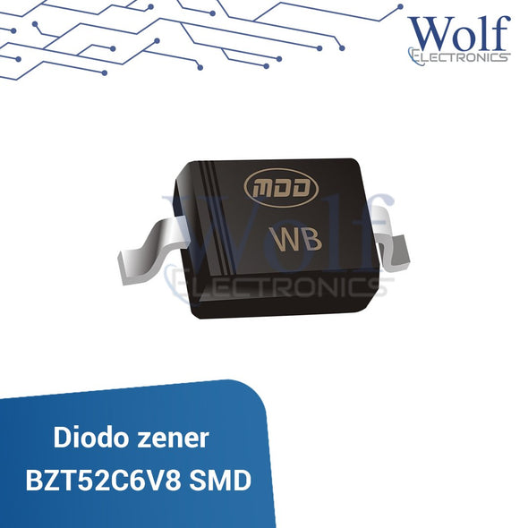 Diodo zener 6.8V BZT52C6V8 SMD