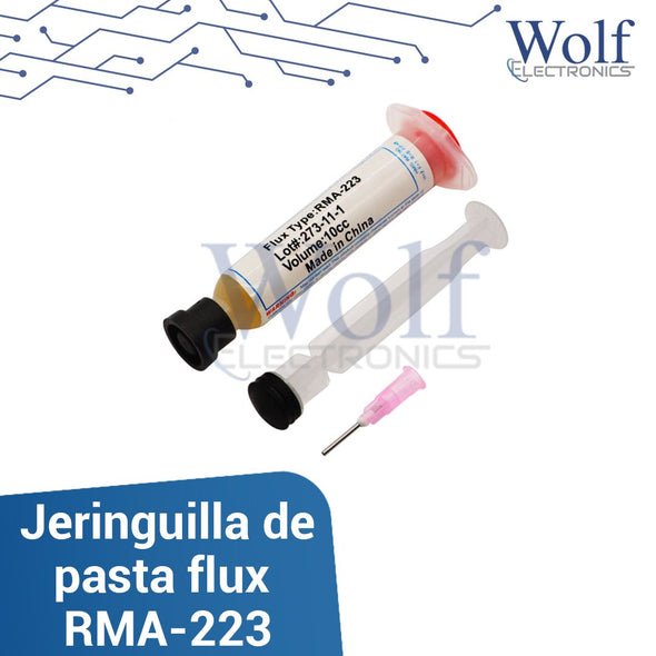 Jeringuilla de pasta flux RMA-223