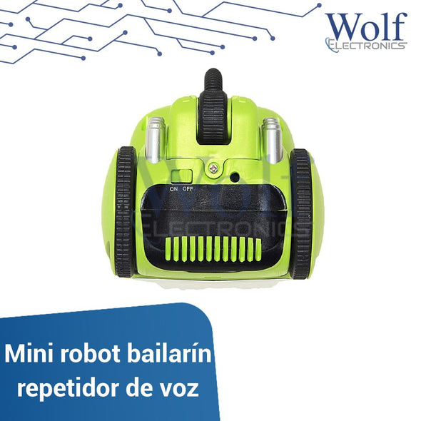 Mini robot bailarin repetidor de voz