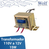 Transformador 110 V a 12V 15W