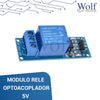 Modulo rele con optoacoplador (azul) 5v