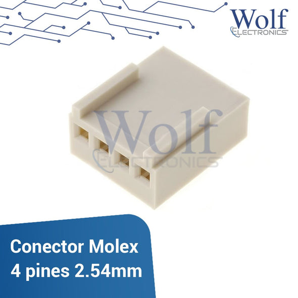 Conector Molex 4 pines 2.54mm