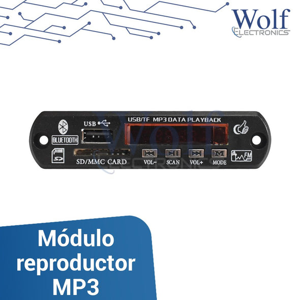Modulo reproductor MP3 de audio 5V USB FM