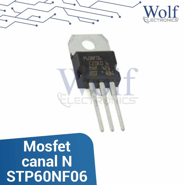 Mosfet canal N STP60NF06 60V 60A
