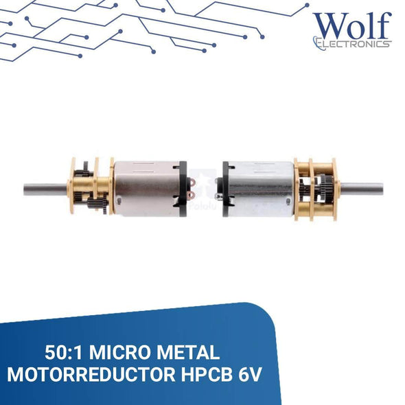 50:1 micro motor reductor HPCB 6V POLOLU