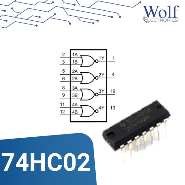 Circuito Integrado CMOS 74HC02 NOR