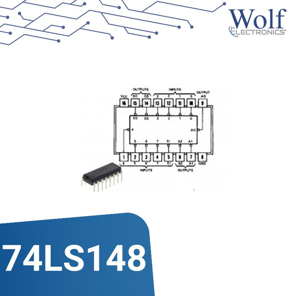 Circuito Integrado MUX 8:3 74LS148