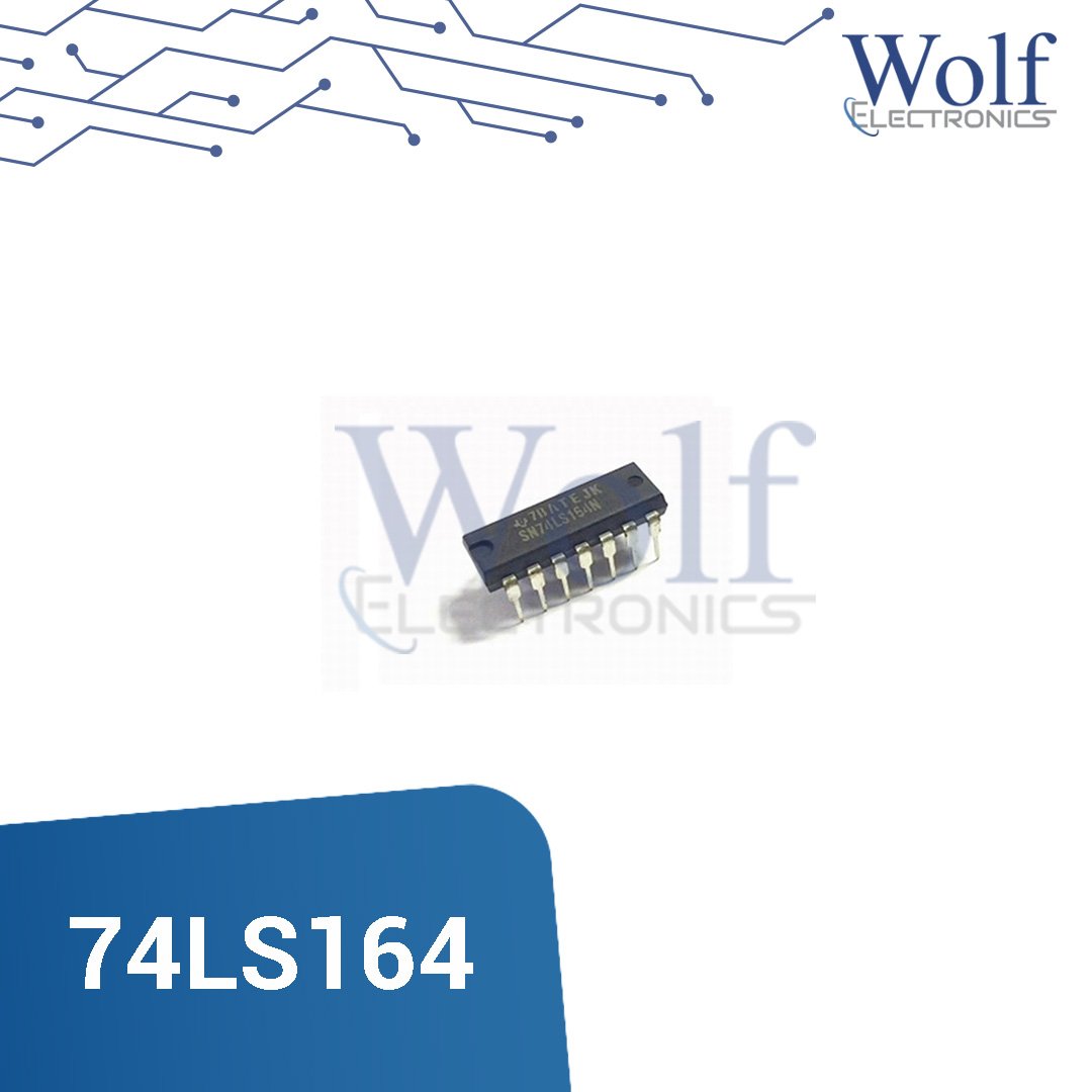 74LS164 Registro de desplazamiento 8 bits. Wolf Electronics – WOLF ...