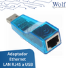 Adaptador Ethernet LAN RJ45 a USB Azul